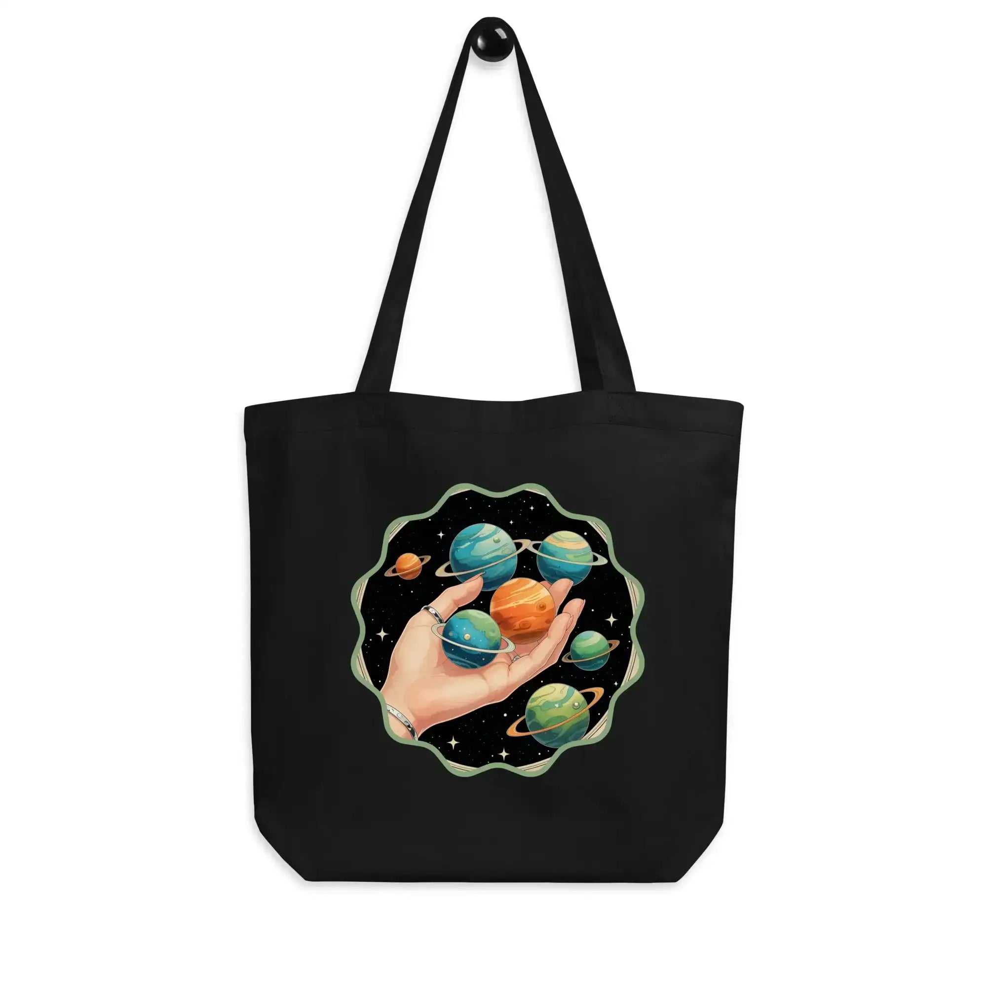 Cosmos In The Palm | Eco-Friendly | Cotton Tote Bag | TeeandTurtle | Sustainable