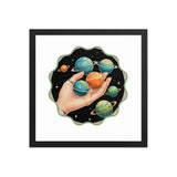 Cosmos In The Palm | Eco-Friendly | Framed Poster | TeeandTurtle | Sustainable