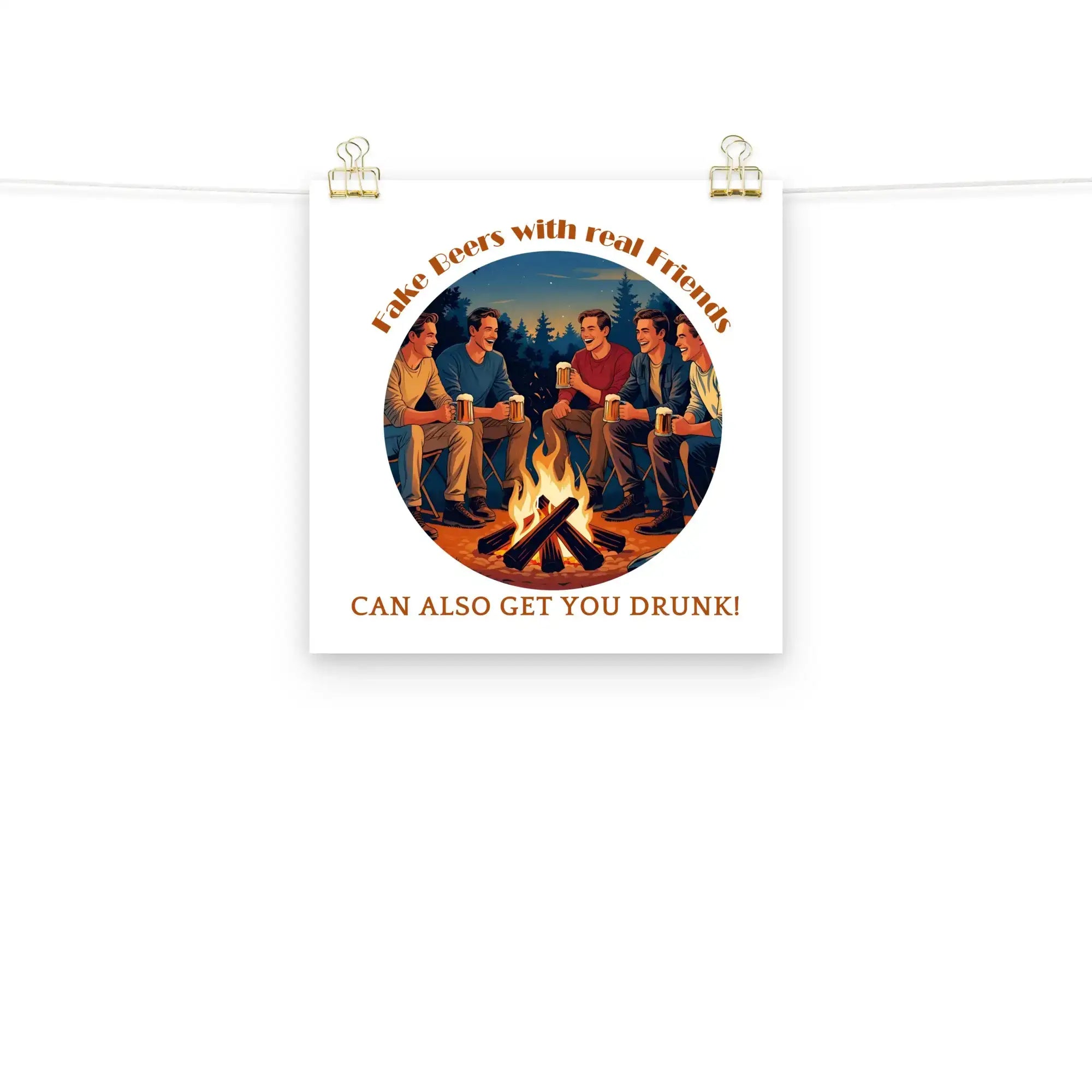 Real Friends | Eco-Friendly | Matte Paper Poster | TeeandTurtle | Sustainable