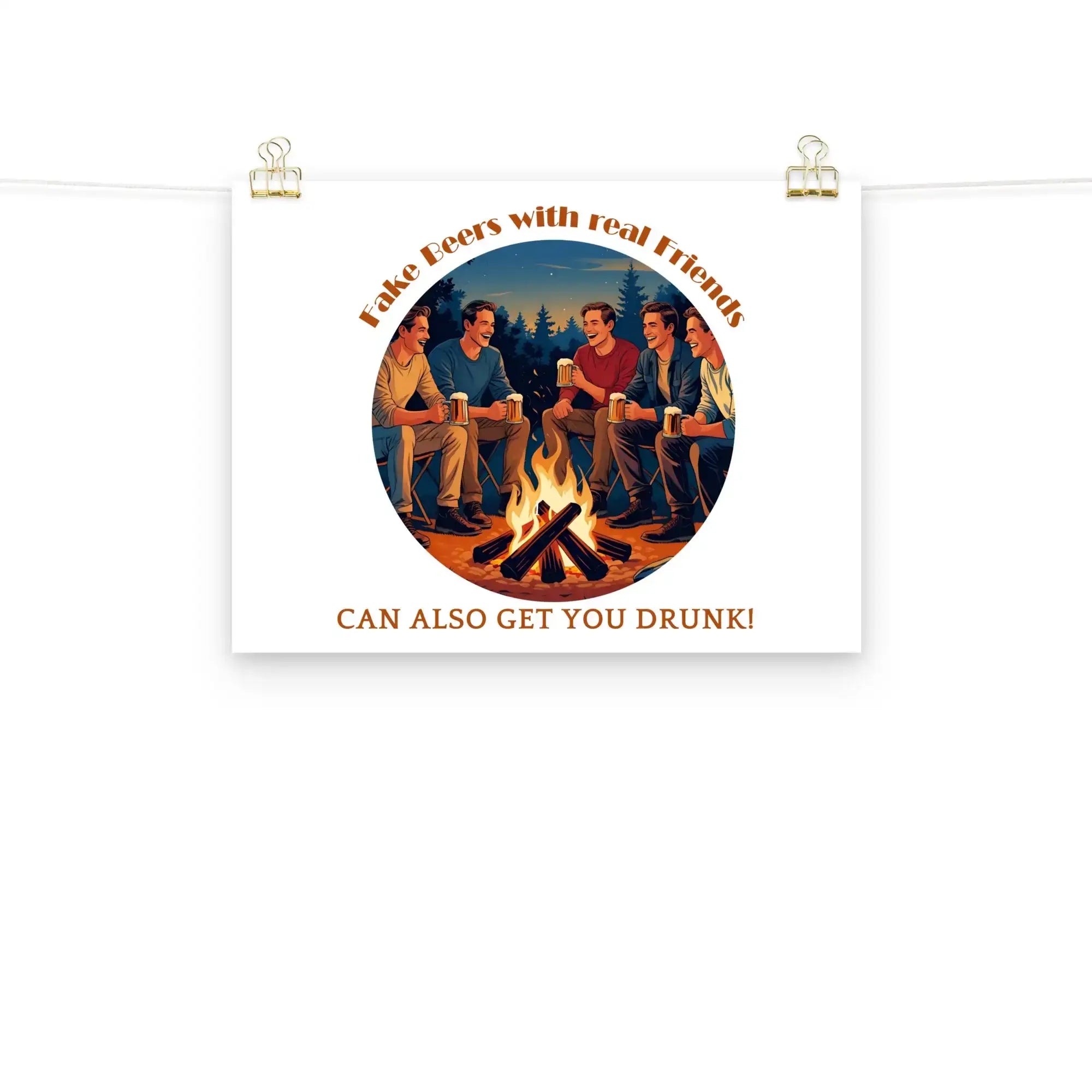 Real Friends | Eco-Friendly | Matte Paper Poster | TeeandTurtle | Sustainable