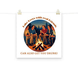 Real Friends | Eco-Friendly | Matte Paper Poster | TeeandTurtle | Sustainable
