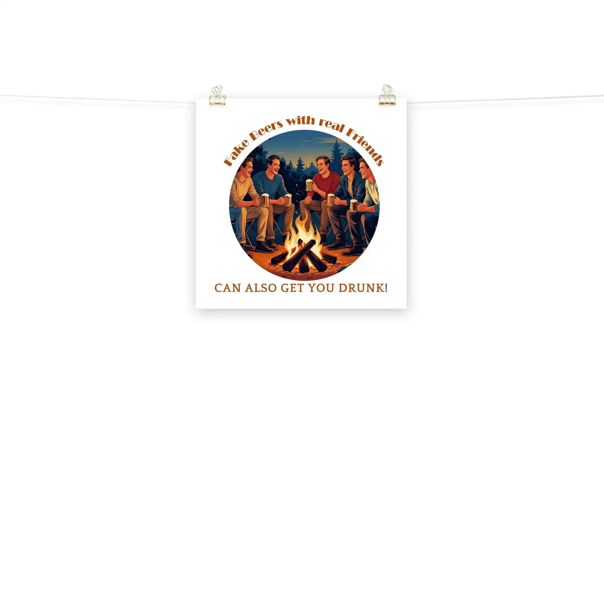 Real Friends | Eco-Friendly | Matte Paper Poster | TeeandTurtle | Sustainable