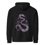 Snake Purple | Eco-Friendly | Embroidered Hoodie | TeeandTurtle | Sustainable