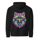 Flare Wolf | Eco-Friendly | Embroidered Hoodie | TeeandTurtle | Sustainable