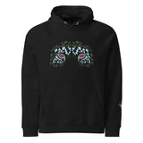 Tiger Planet Eye | Eco-Friendly | Raglan Hoodie | TeeandTurtle | Sustainable