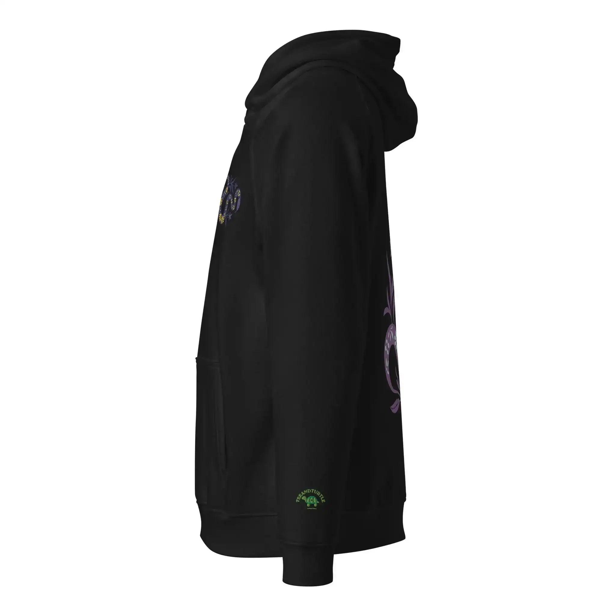 Snake Purple | Eco-Friendly | Embroidered Hoodie | TeeandTurtle | Sustainable