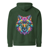Flare Wolf | Eco-Friendly | Embroidered Hoodie | TeeandTurtle | Sustainable