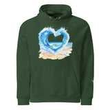 Wave Heart | Eco-Friendly | Raglan Hoodie | TeeandTurtle | Sustainable