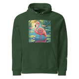 Flamingo Frame | Eco-Friendly | Raglan Hoodie | TeeandTurtle | Sustainable