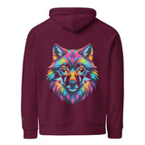 Flare Wolf | Eco-Friendly | Embroidered Hoodie | TeeandTurtle | Sustainable