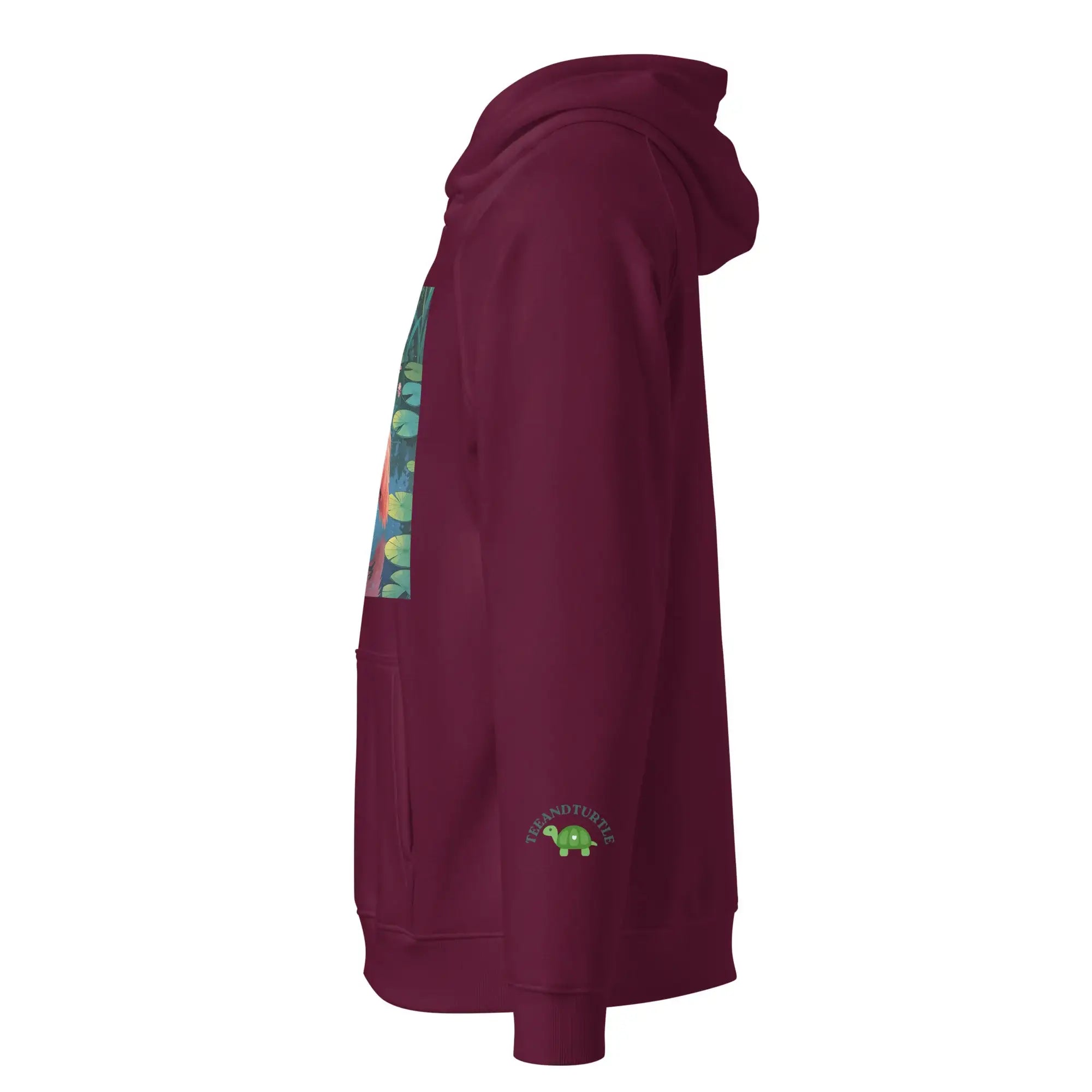 Flamingo Frame | Eco-Friendly | Raglan Hoodie | TeeandTurtle | Sustainable