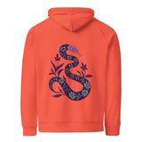 Snake Purple | Eco-Friendly | Embroidered Hoodie | TeeandTurtle | Sustainable