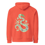Snake Light Green | Eco-Friendly | Embroidered Hoodie | TeeandTurtle | Sustainable