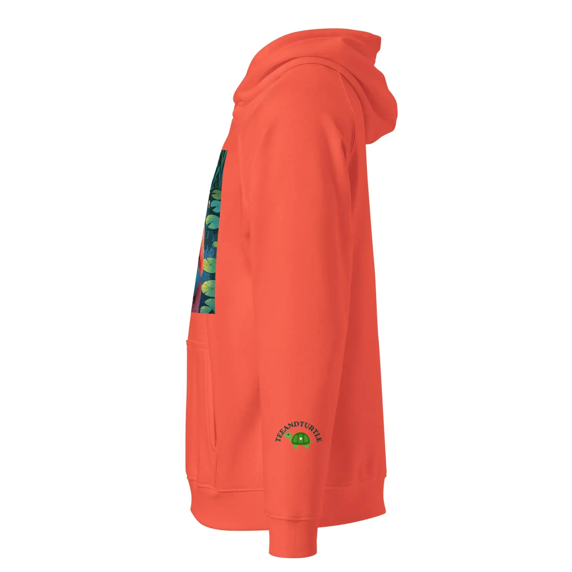 Flamingo Frame | Eco-Friendly | Raglan Hoodie | TeeandTurtle | Sustainable