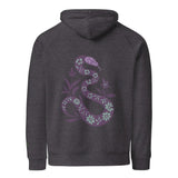 Snake Purple | Eco-Friendly | Embroidered Hoodie | TeeandTurtle | Sustainable