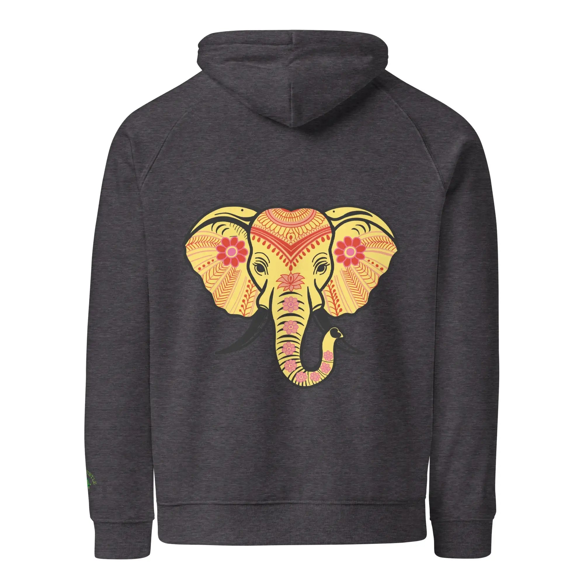 Elephant | Eco-Friendly | Embroidered Hoodie | TeeandTurtle | Sustainable