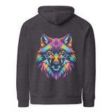 Flare Wolf | Eco-Friendly | Embroidered Hoodie | TeeandTurtle | Sustainable