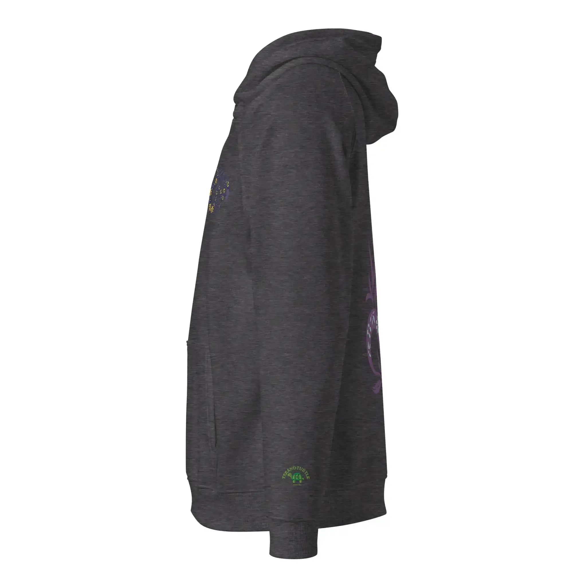 Snake Purple | Eco-Friendly | Embroidered Hoodie | TeeandTurtle | Sustainable