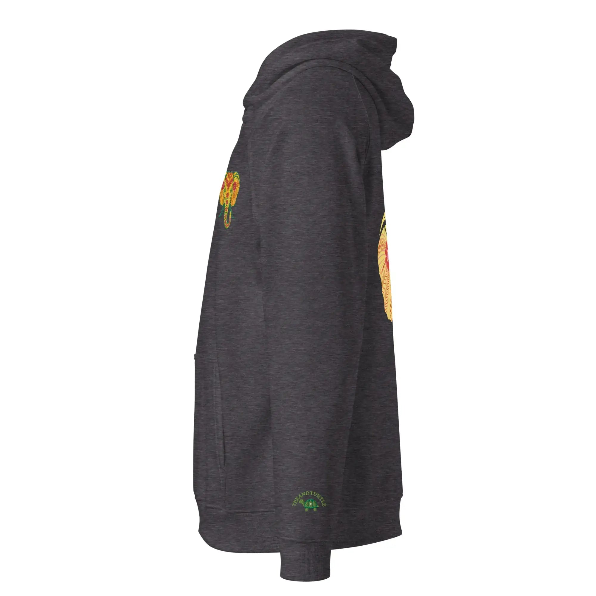 Elephant | Eco-Friendly | Embroidered Hoodie | TeeandTurtle | Sustainable