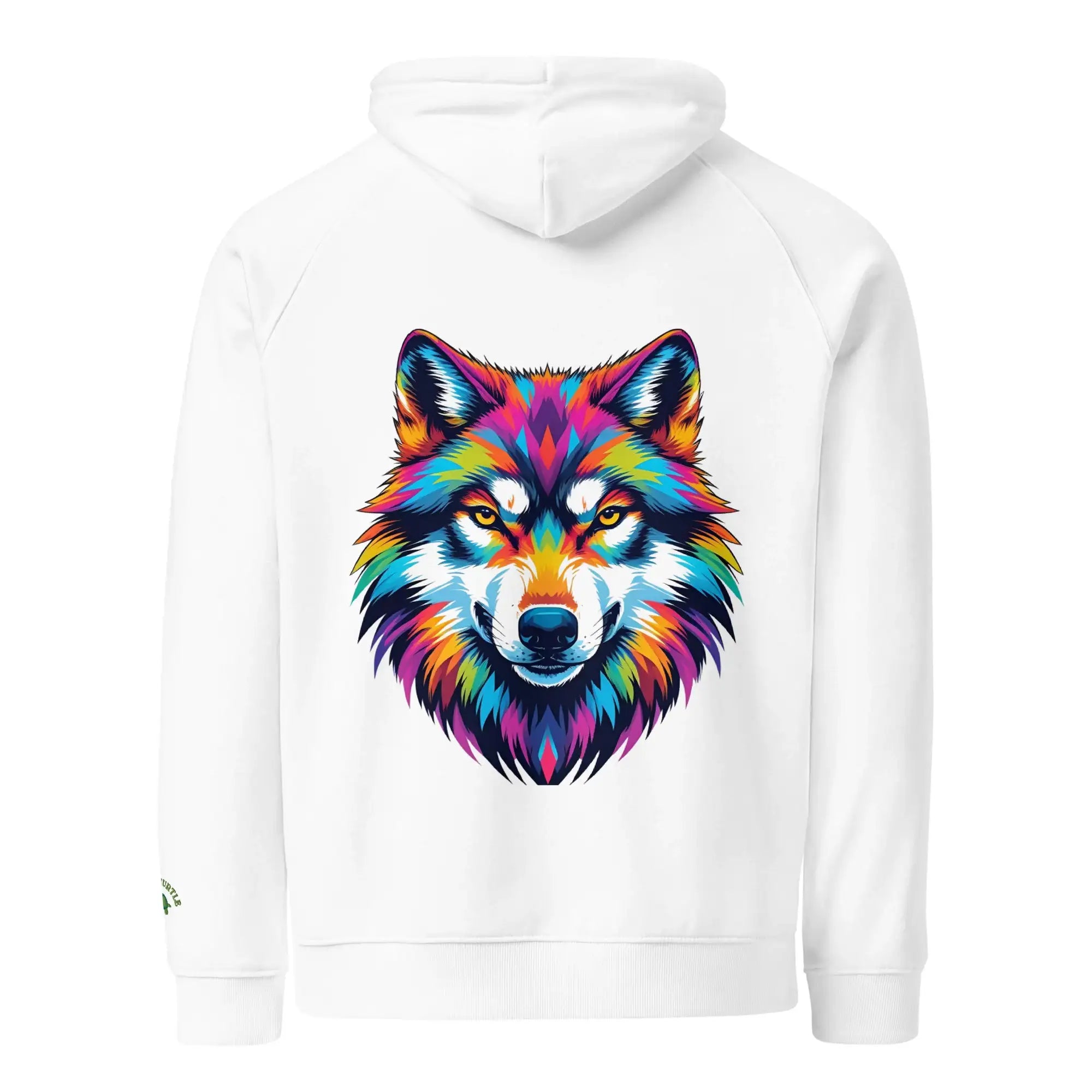 Flare Wolf | Eco-Friendly | Embroidered Hoodie | TeeandTurtle | Sustainable