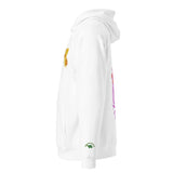 Pink Feather | Eco-Friendly | Embroidered Hoodie | TeeandTurtle | Sustainable
