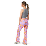 Bright Floral | Eco-Friendly | Flare Leggings | TeeandTurtle | Sustainable