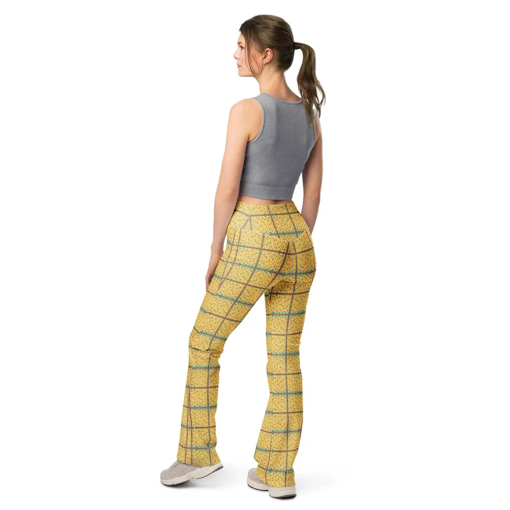 Blue Mangos | Eco-Friendly | Flare Leggings | TeeandTurtle | Sustainable