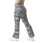 Black Aztek | Eco-Friendly | Flare Leggings | TeeandTurtle | Sustainable