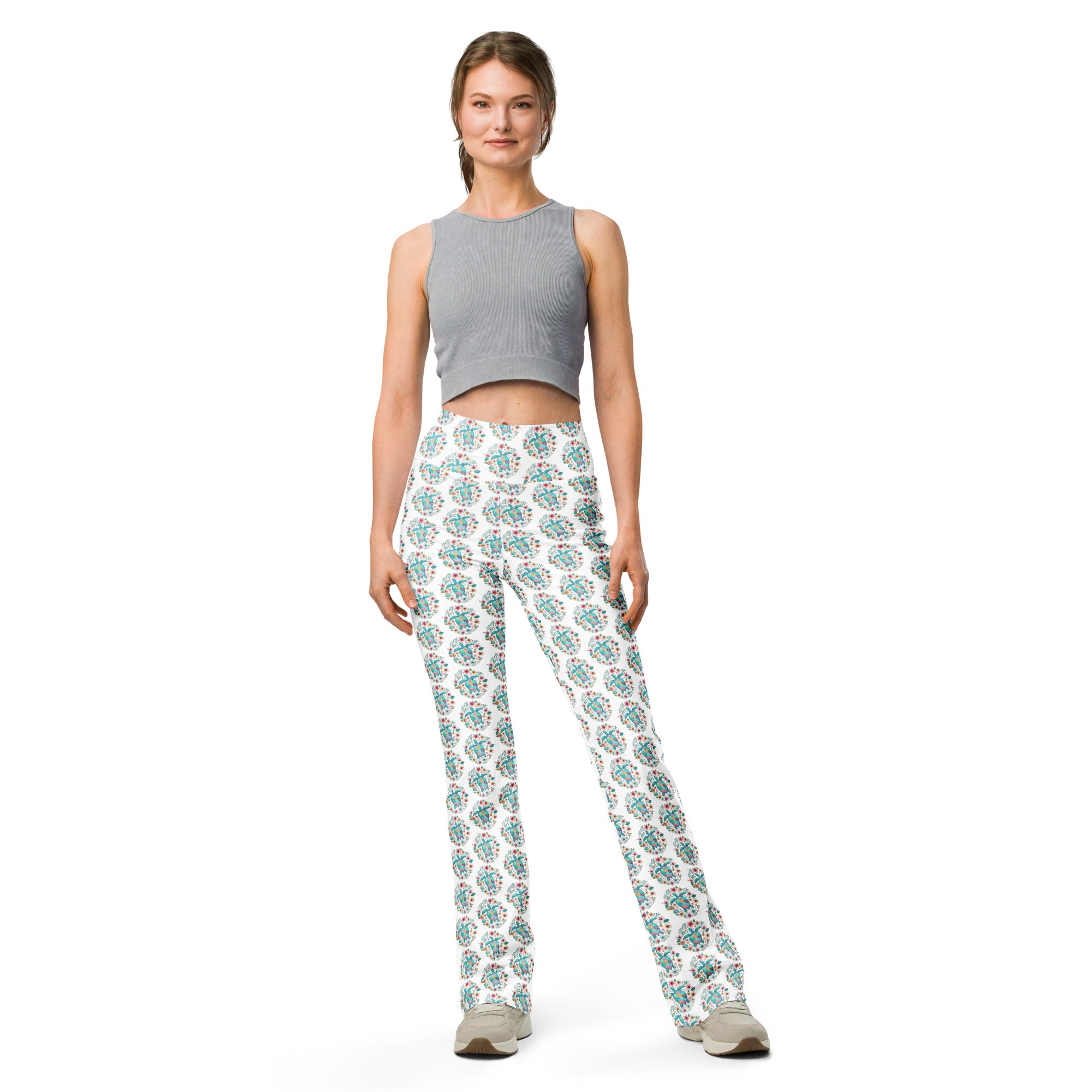 Sea Turtle | Eco-Friendly | Flare leggings | TeeandTurtle | Sustainable