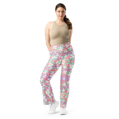 Wave Of Flowers | Eco-Friendly | Flare Leggings | TeeandTurtle | Sustainable