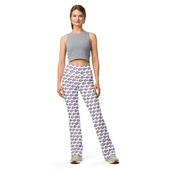 Snake Purple | Eco-Friendly | Flare Leggings | TeeandTurtle | Sustainable