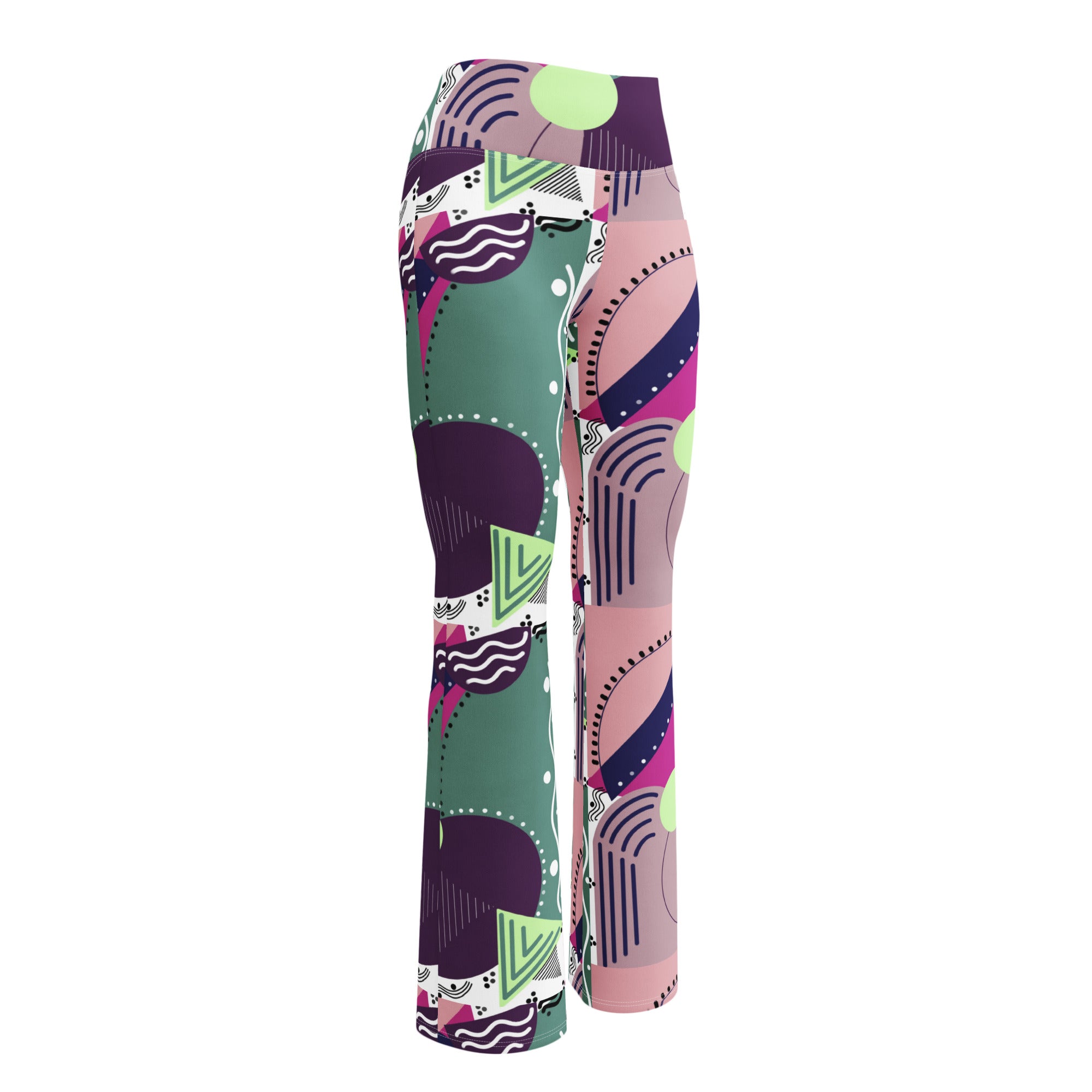 Geometrical | Eco-Friendly | Flare Leggings | TeeandTurtle | Sustainable