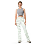 Snake Light Green | Eco-Friendly | Flare Leggings | TeeandTurtle | Sustainable
