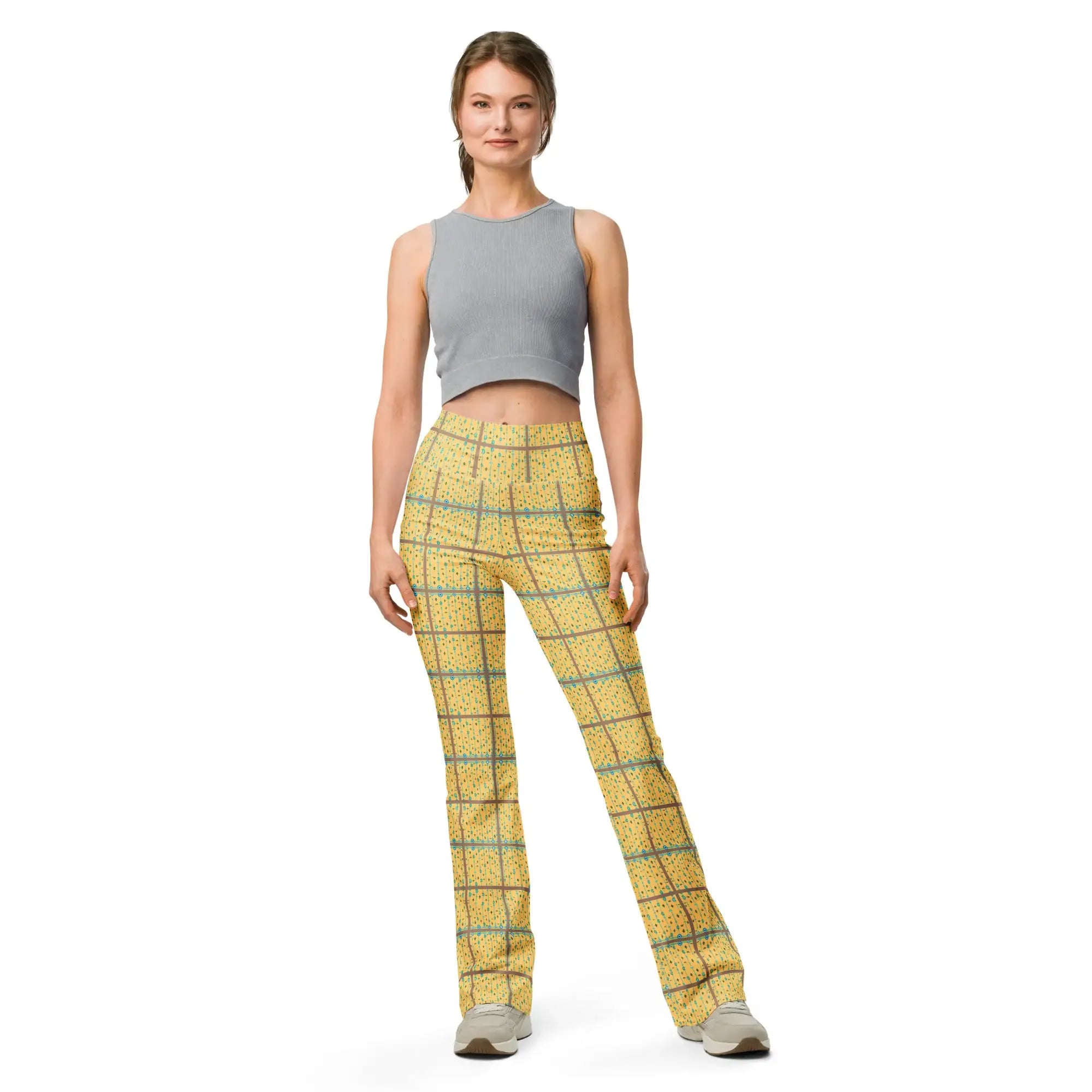 Blue Mangos | Eco-Friendly | Flare Leggings | TeeandTurtle | Sustainable