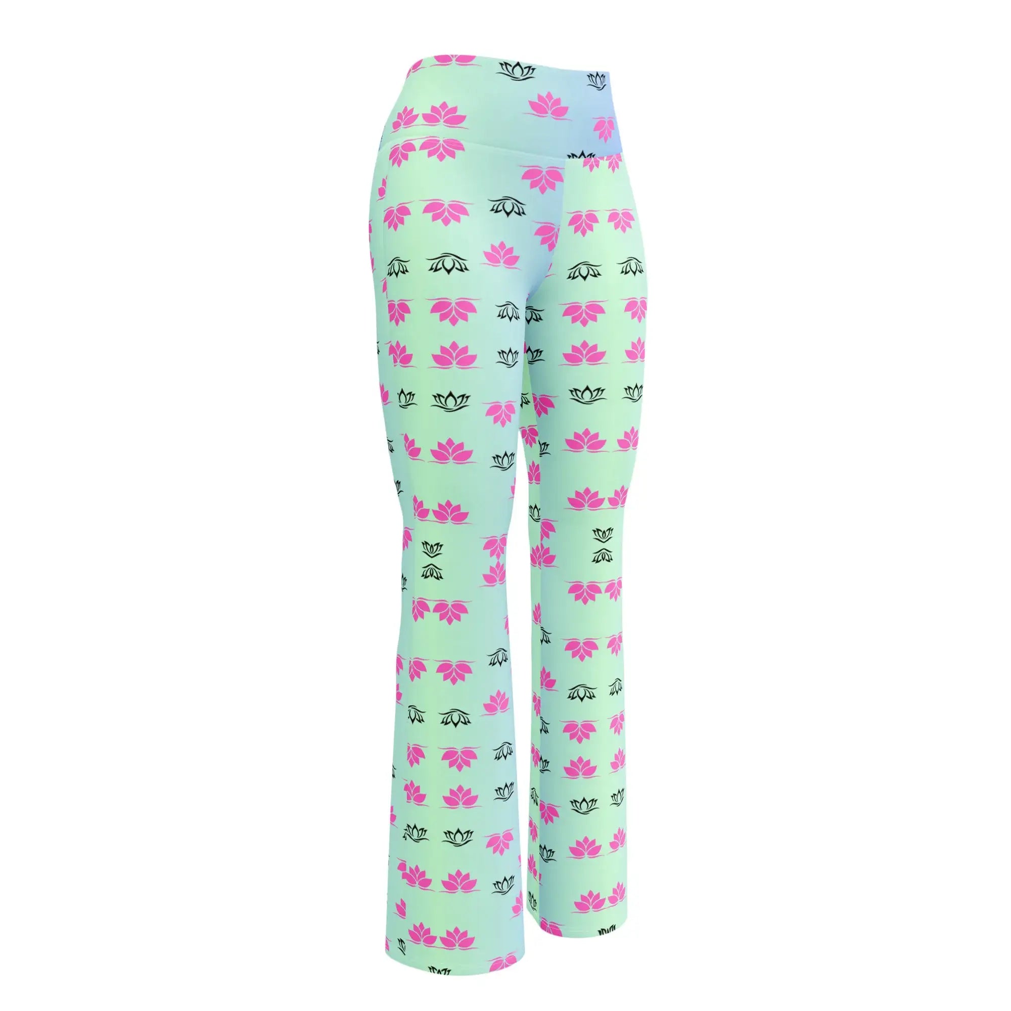 Lotus Gradiant | Eco-Friendly | Flare Leggings | TeeandTurtle | Sustainable