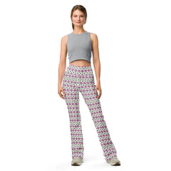 Green Diamonds | Eco-Friendly | Flare Leggings | TeeandTurtle | Sustainable