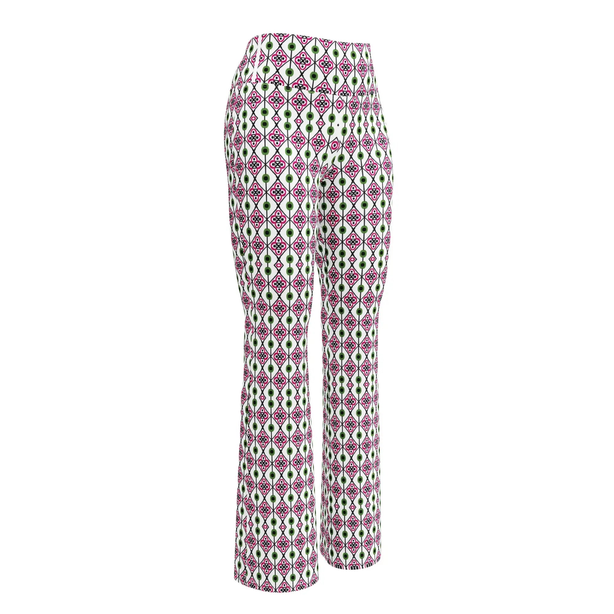 Green Diamonds | Eco-Friendly | Flare Leggings | TeeandTurtle | Sustainable