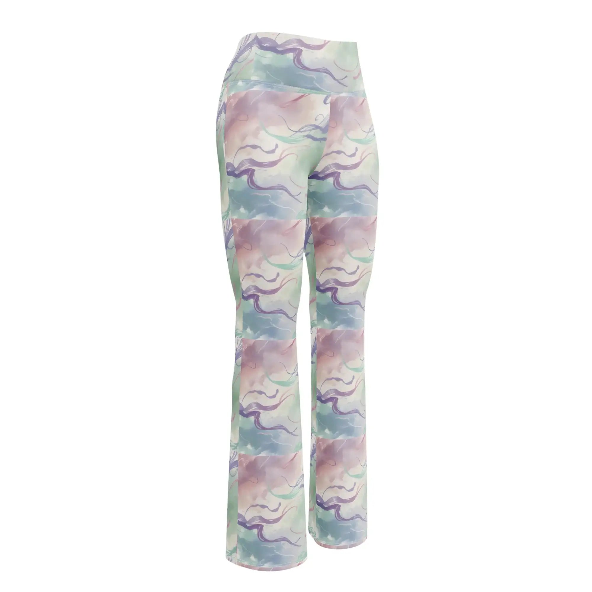 Pastel Strokes | Eco-Friendly | Flare Leggings | TeeandTurtle | Sustainable
