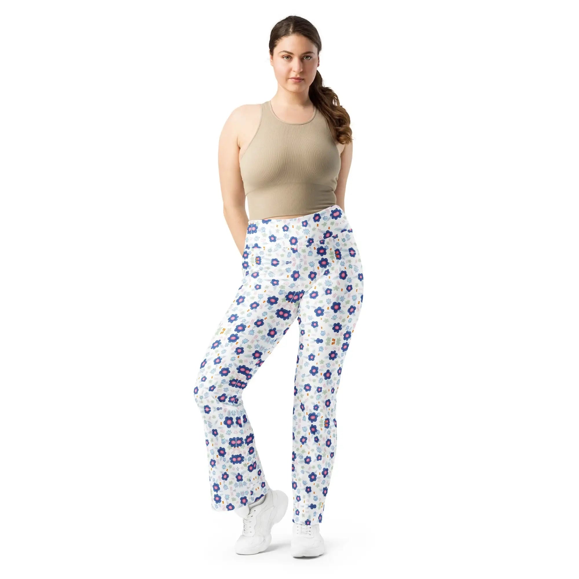 Blue Drops | Eco-Friendly | Flare Leggings | TeeandTurtle | Sustainable