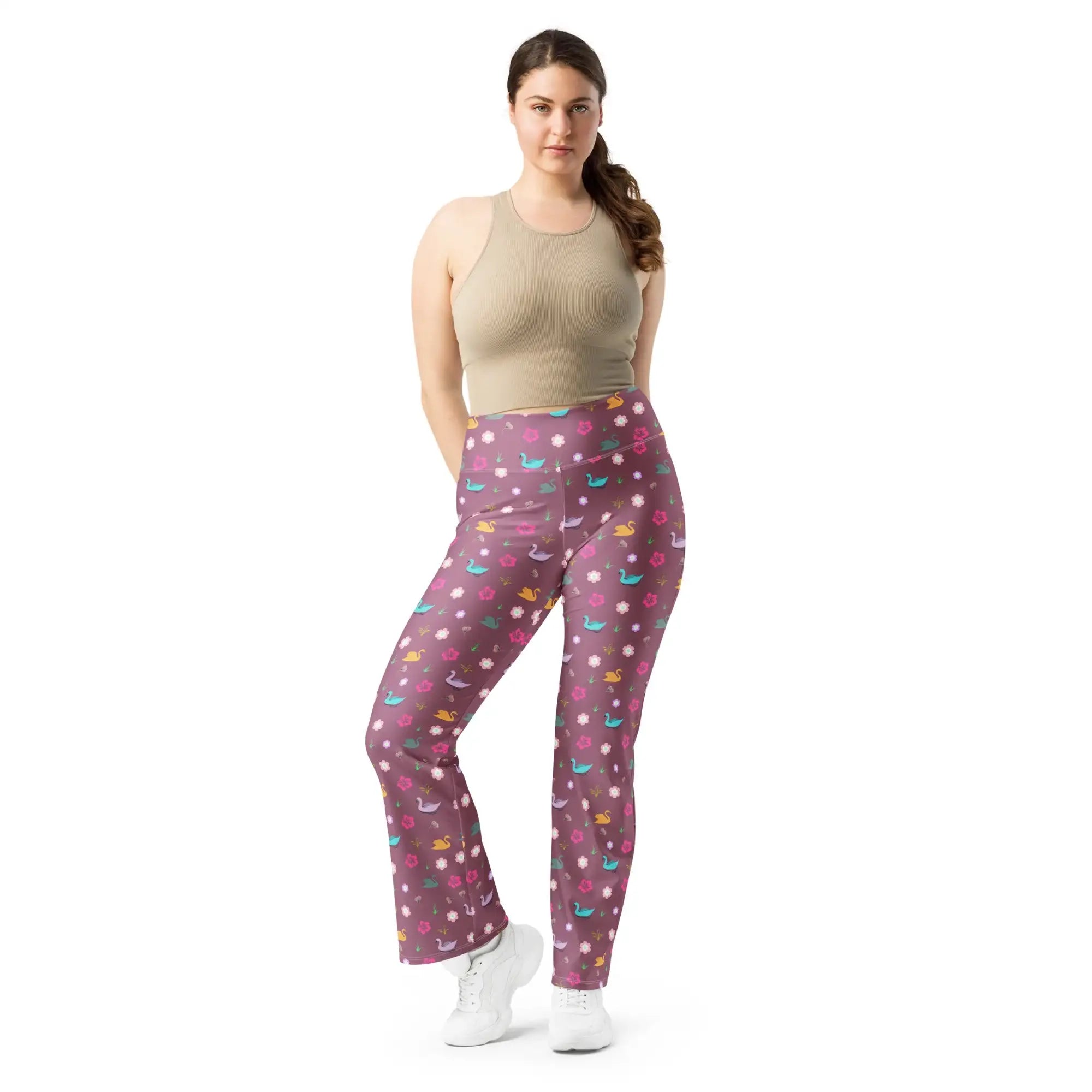 Lake Fantasy | Eco-Friendly | Flare Leggings | TeeandTurtle | Sustainable