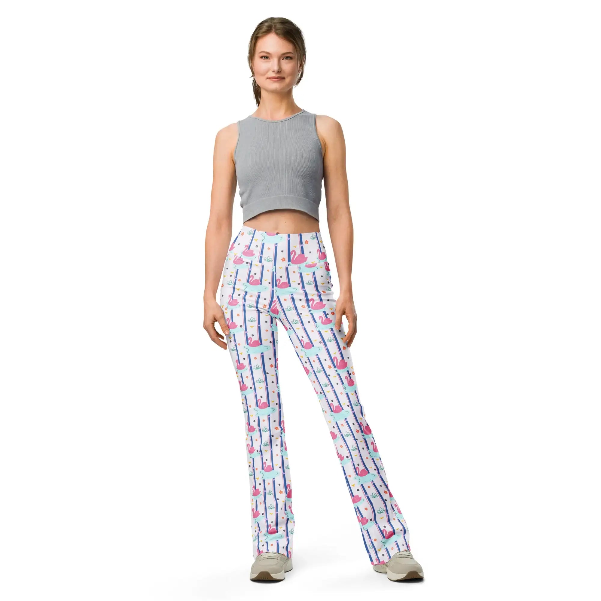 Swan Souffle | Eco-Friendly | Flare Leggings | TeeandTurtle | Sustainable