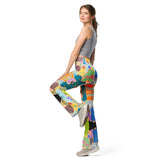 Bright Love | Eco-Friendly | Flare Leggings | TeeandTurtle | Sustainable