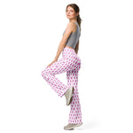 Pink Feather | Eco-Friendly | Flare Leggings | TeeandTurtle | Sustainable