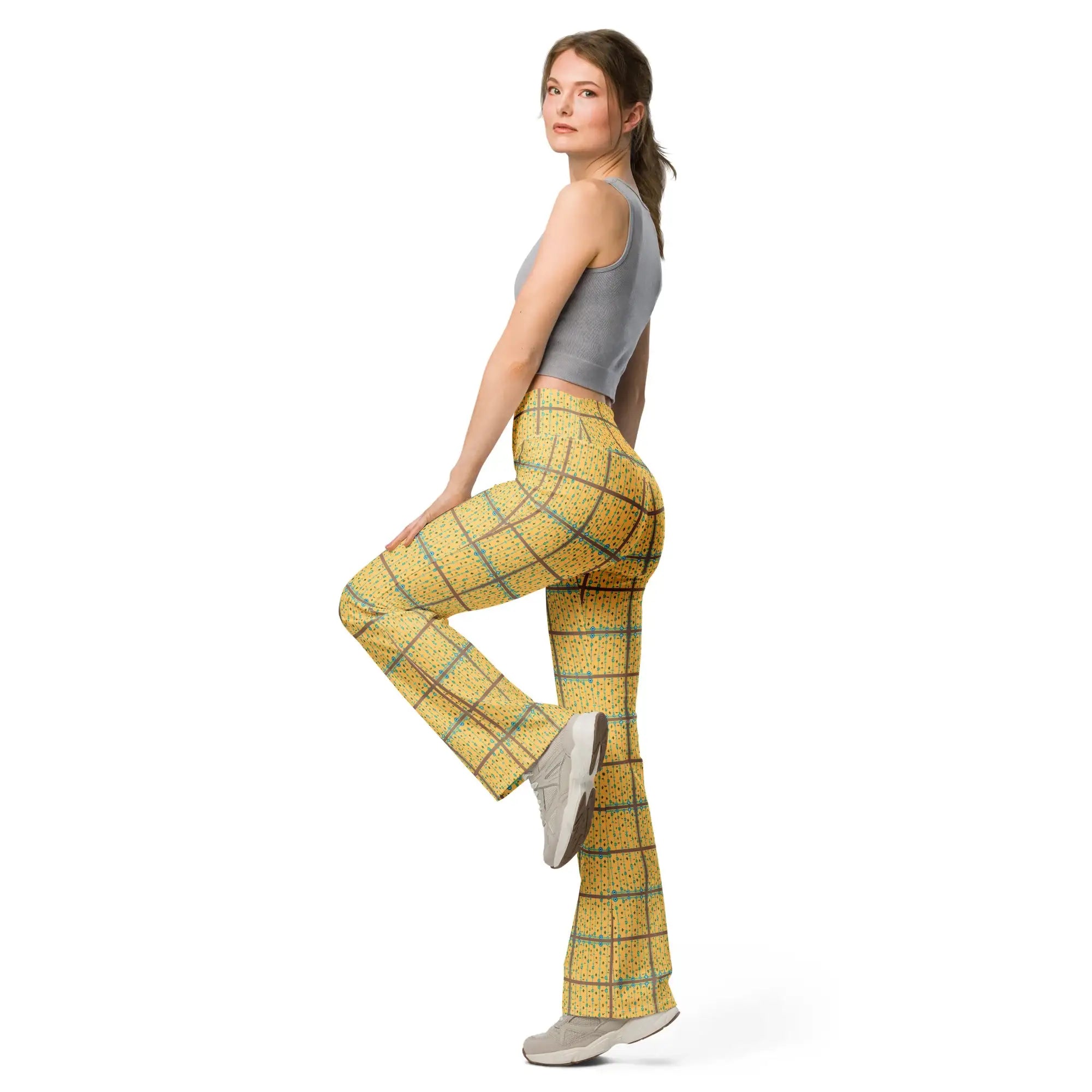 Blue Mangos | Eco-Friendly | Flare Leggings | TeeandTurtle | Sustainable