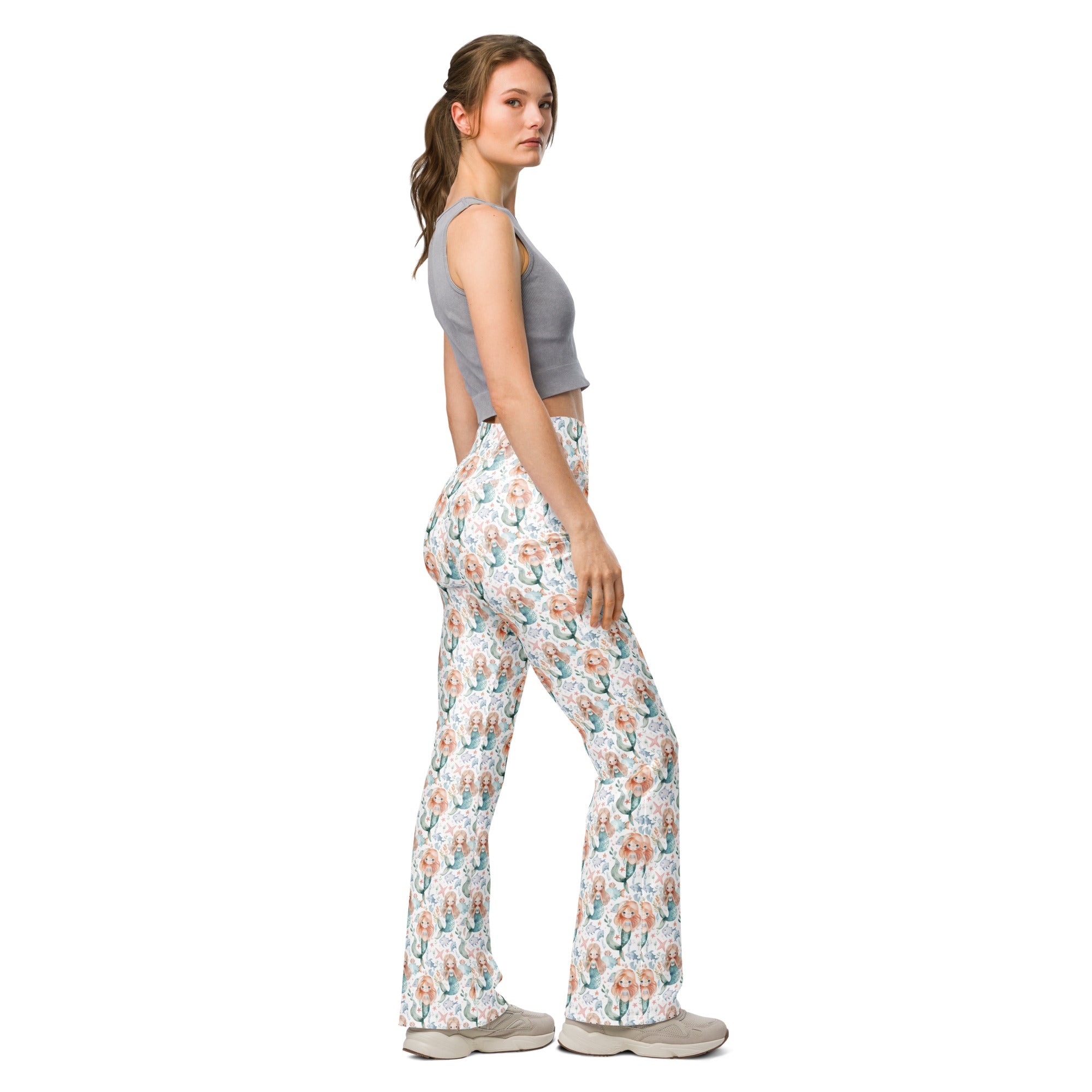 Mermaid | Eco-Friendly | Flare Leggings | TeeandTurtle | Sustainable