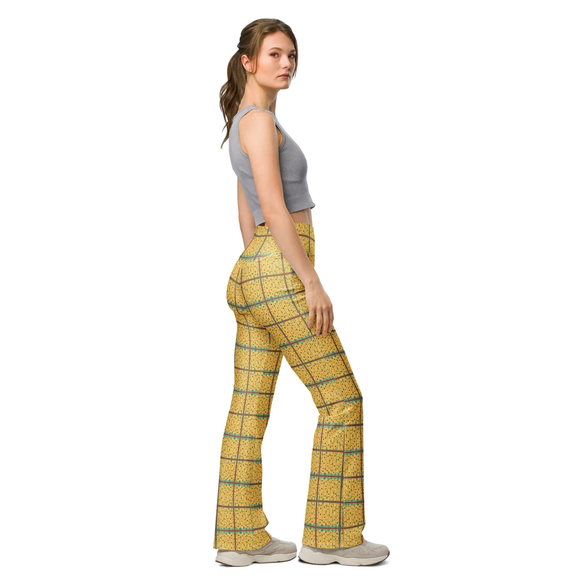 Blue Mangos | Eco-Friendly | Flare Leggings | TeeandTurtle | Sustainable