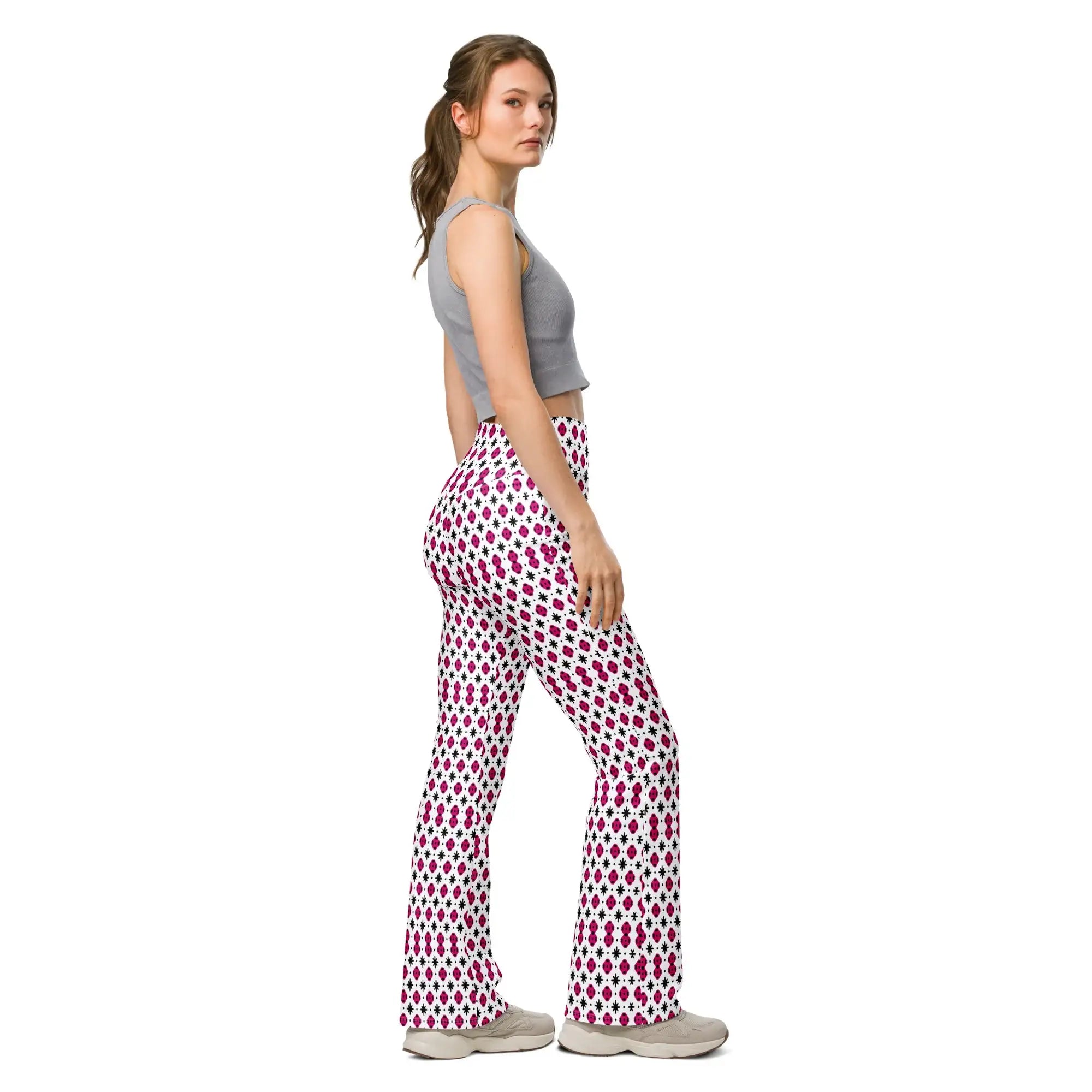 Strawberry | Eco-Friendly | Flare Leggings | TeeandTurtle | Sustainable