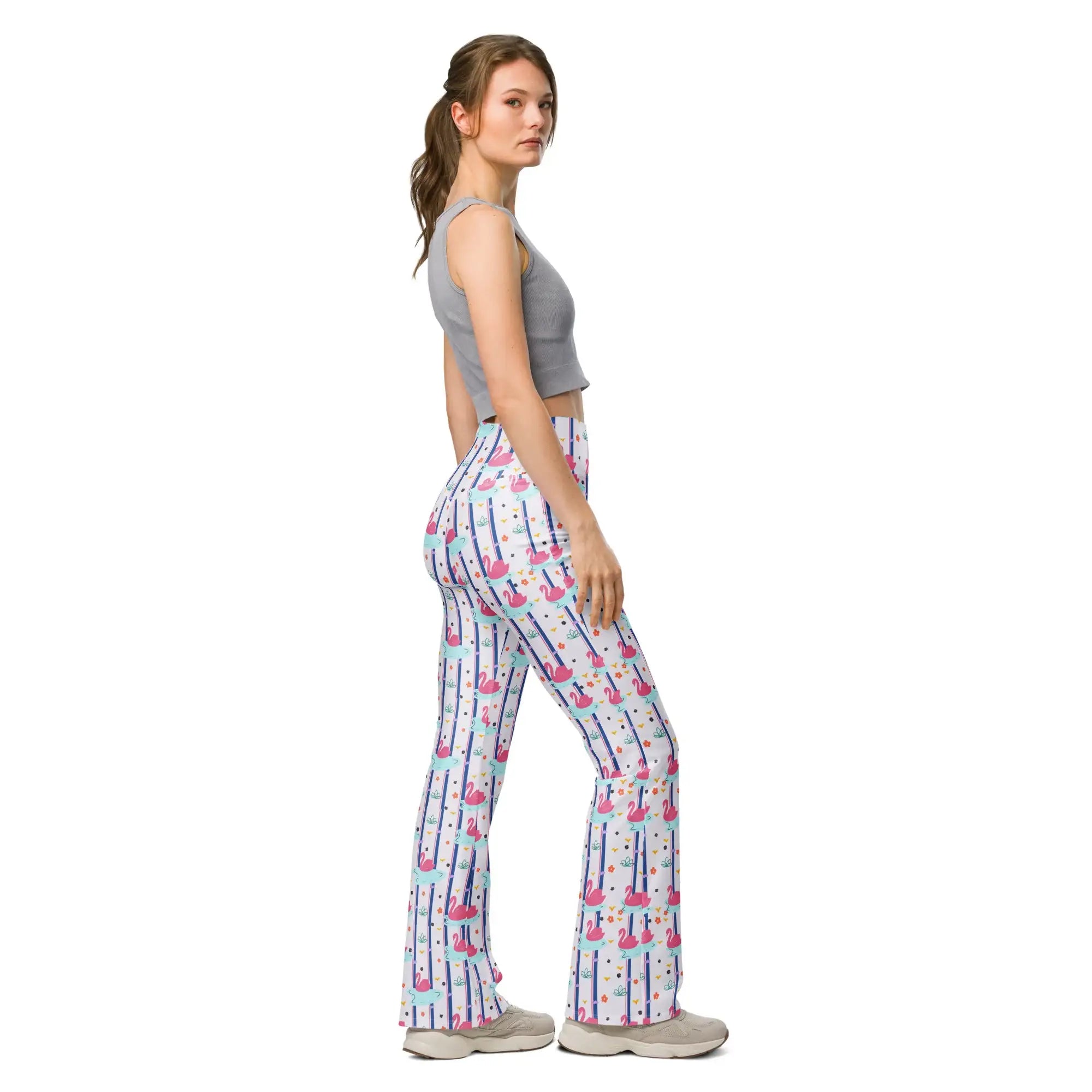 Swan Souffle | Eco-Friendly | Flare Leggings | TeeandTurtle | Sustainable