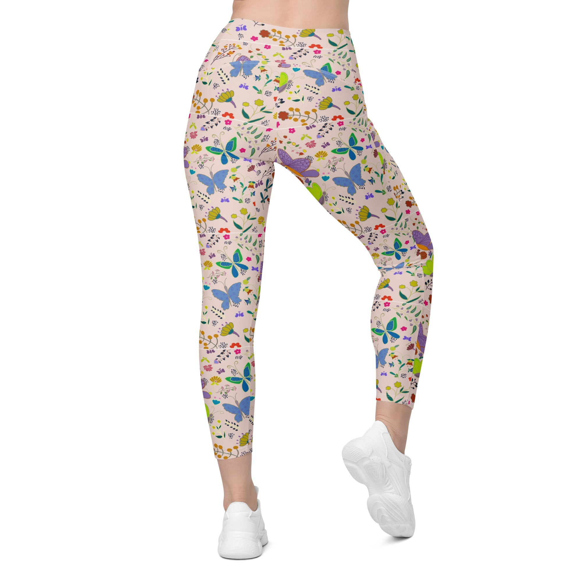 Butterflies | Eco-Friendly | Crossover Leggings | TeeandTurtle | Sustainable