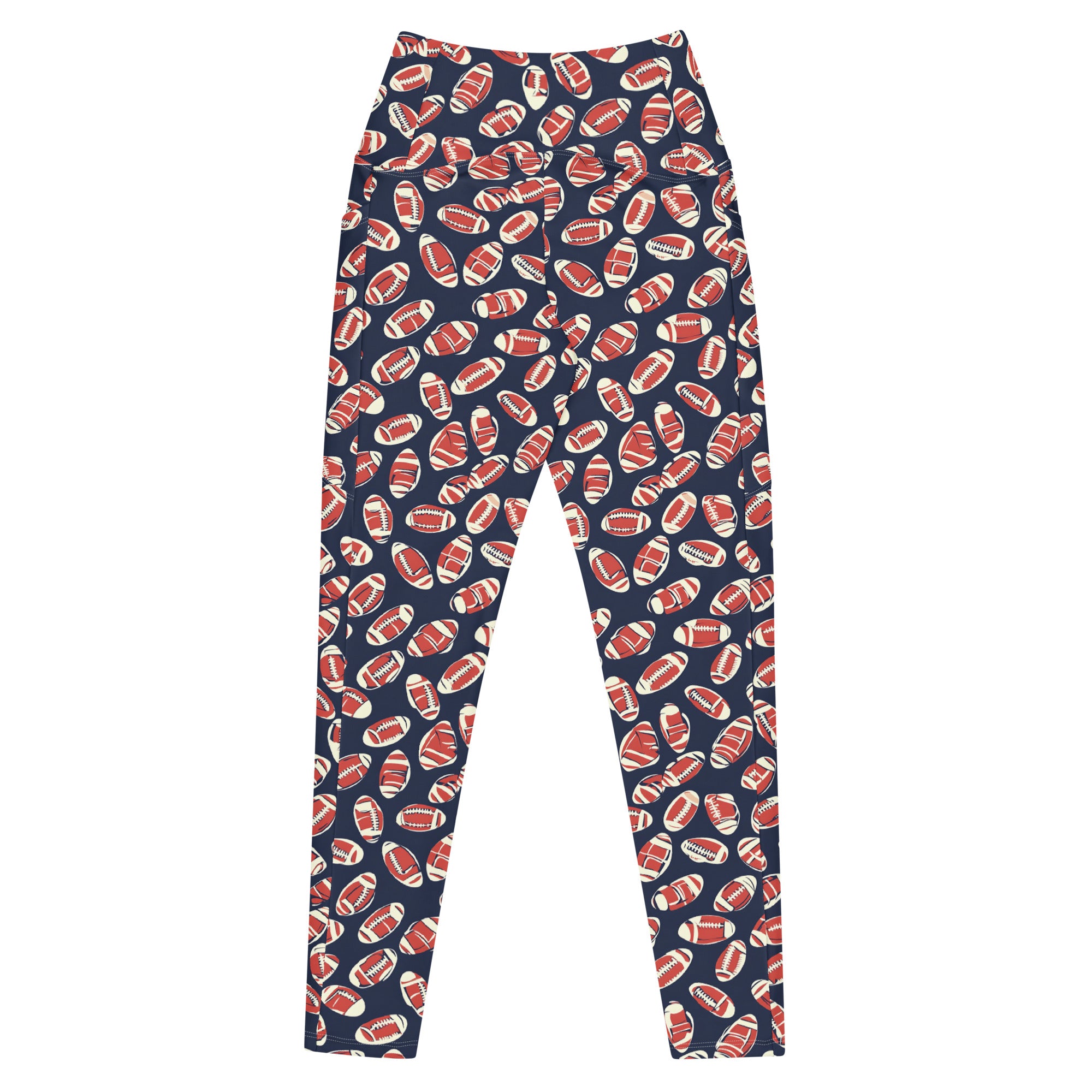 Football | Eco-Friendly | Crossover Leggings | TeeandTurtle | Sustainable
